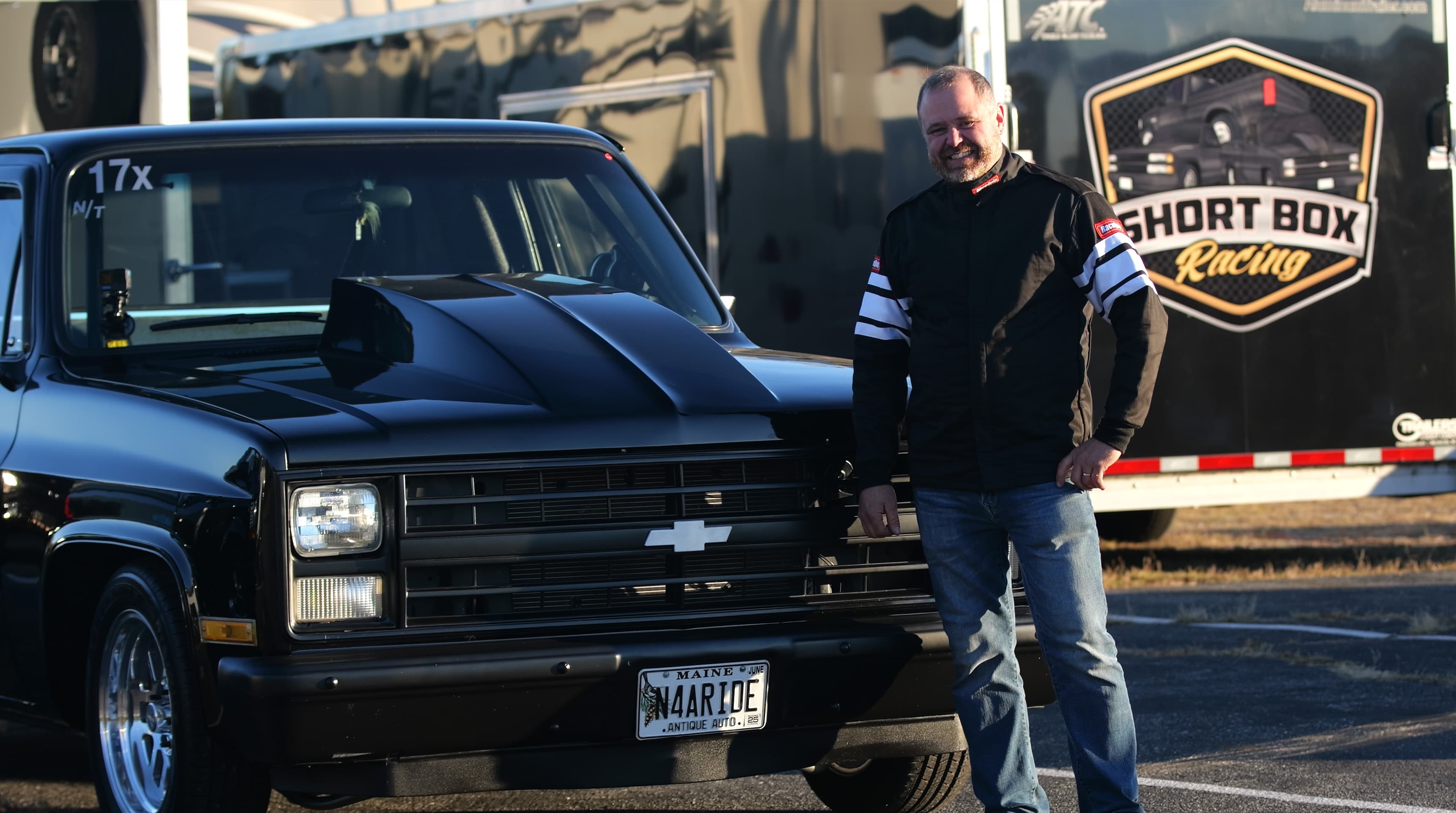 Ricky Dryden With Racing Truck